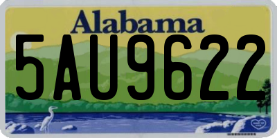 AL license plate 5AU9622