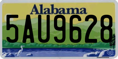 AL license plate 5AU9628