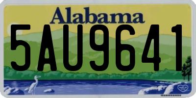 AL license plate 5AU9641
