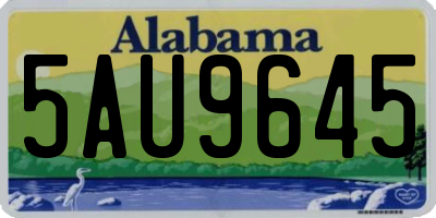 AL license plate 5AU9645