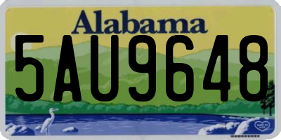 AL license plate 5AU9648