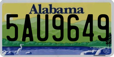 AL license plate 5AU9649