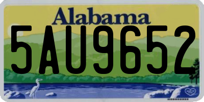 AL license plate 5AU9652