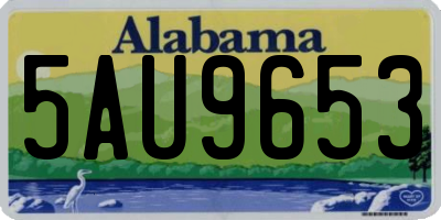 AL license plate 5AU9653