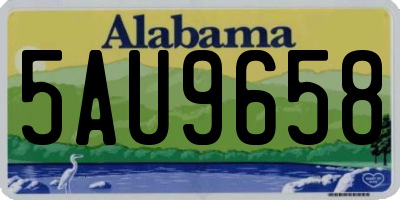AL license plate 5AU9658