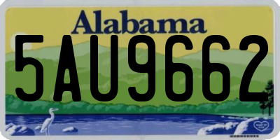 AL license plate 5AU9662