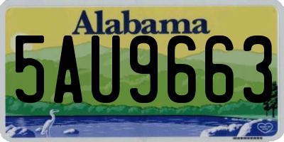 AL license plate 5AU9663