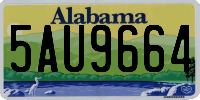 AL license plate 5AU9664