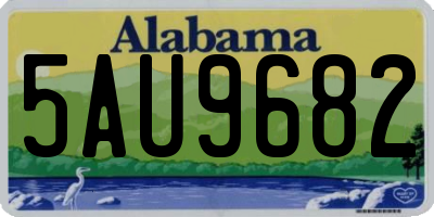 AL license plate 5AU9682