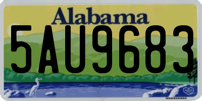 AL license plate 5AU9683