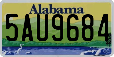 AL license plate 5AU9684