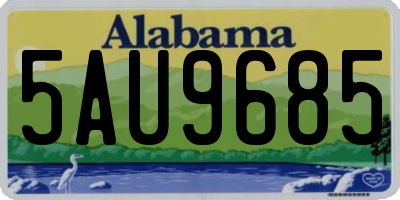 AL license plate 5AU9685