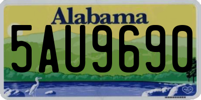 AL license plate 5AU9690