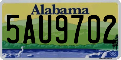 AL license plate 5AU9702