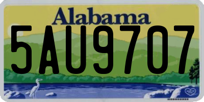AL license plate 5AU9707