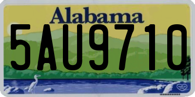 AL license plate 5AU9710