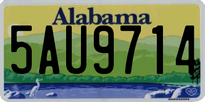 AL license plate 5AU9714