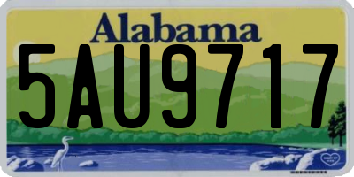 AL license plate 5AU9717