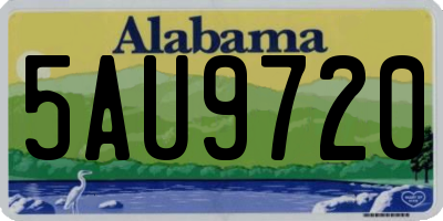 AL license plate 5AU9720