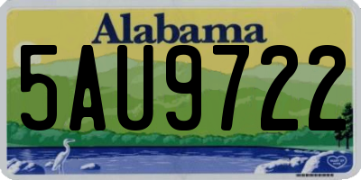 AL license plate 5AU9722