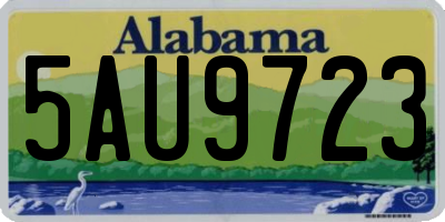 AL license plate 5AU9723