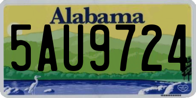AL license plate 5AU9724