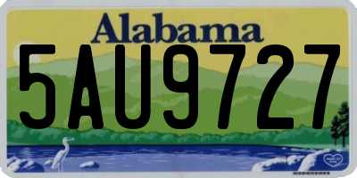 AL license plate 5AU9727
