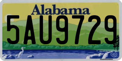 AL license plate 5AU9729