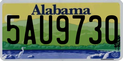 AL license plate 5AU9730