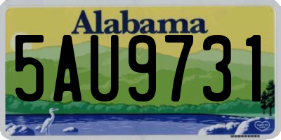 AL license plate 5AU9731