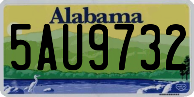 AL license plate 5AU9732