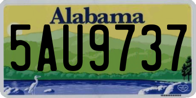 AL license plate 5AU9737