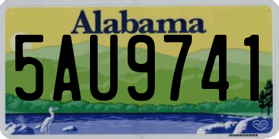 AL license plate 5AU9741