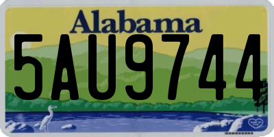 AL license plate 5AU9744