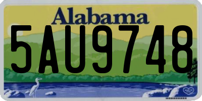 AL license plate 5AU9748