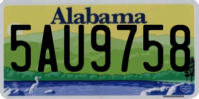 AL license plate 5AU9758