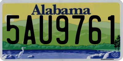 AL license plate 5AU9761