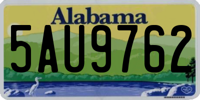 AL license plate 5AU9762