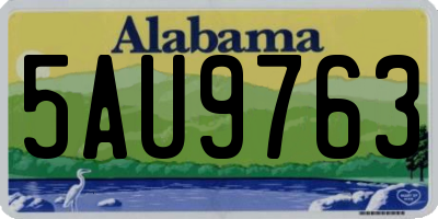 AL license plate 5AU9763