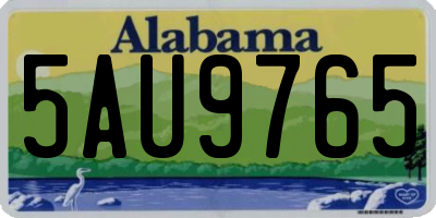 AL license plate 5AU9765