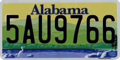 AL license plate 5AU9766