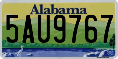 AL license plate 5AU9767