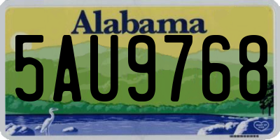 AL license plate 5AU9768