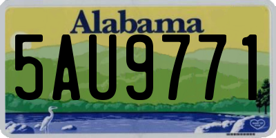 AL license plate 5AU9771