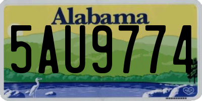 AL license plate 5AU9774