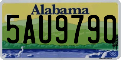 AL license plate 5AU9790