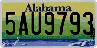 AL license plate 5AU9793