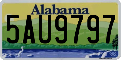 AL license plate 5AU9797