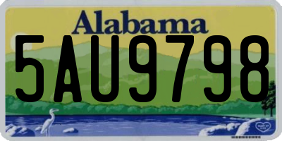 AL license plate 5AU9798