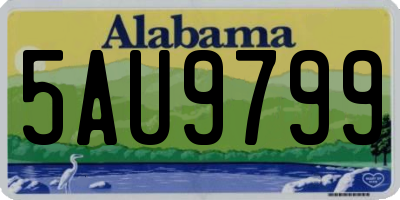 AL license plate 5AU9799
